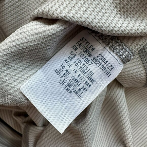 MontBell Striped Gray White Short Sleeve Dress Womens Medium - Picture 7 of 8